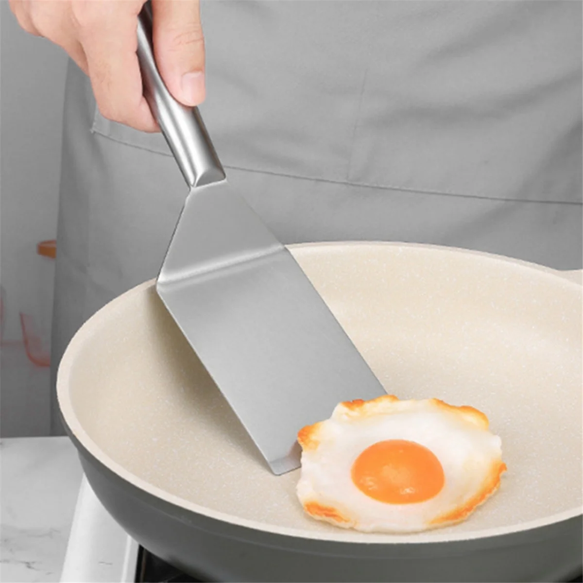 Лопатка из нержавеющей стали плоская лопатка большая для рыбы Тернер гриля