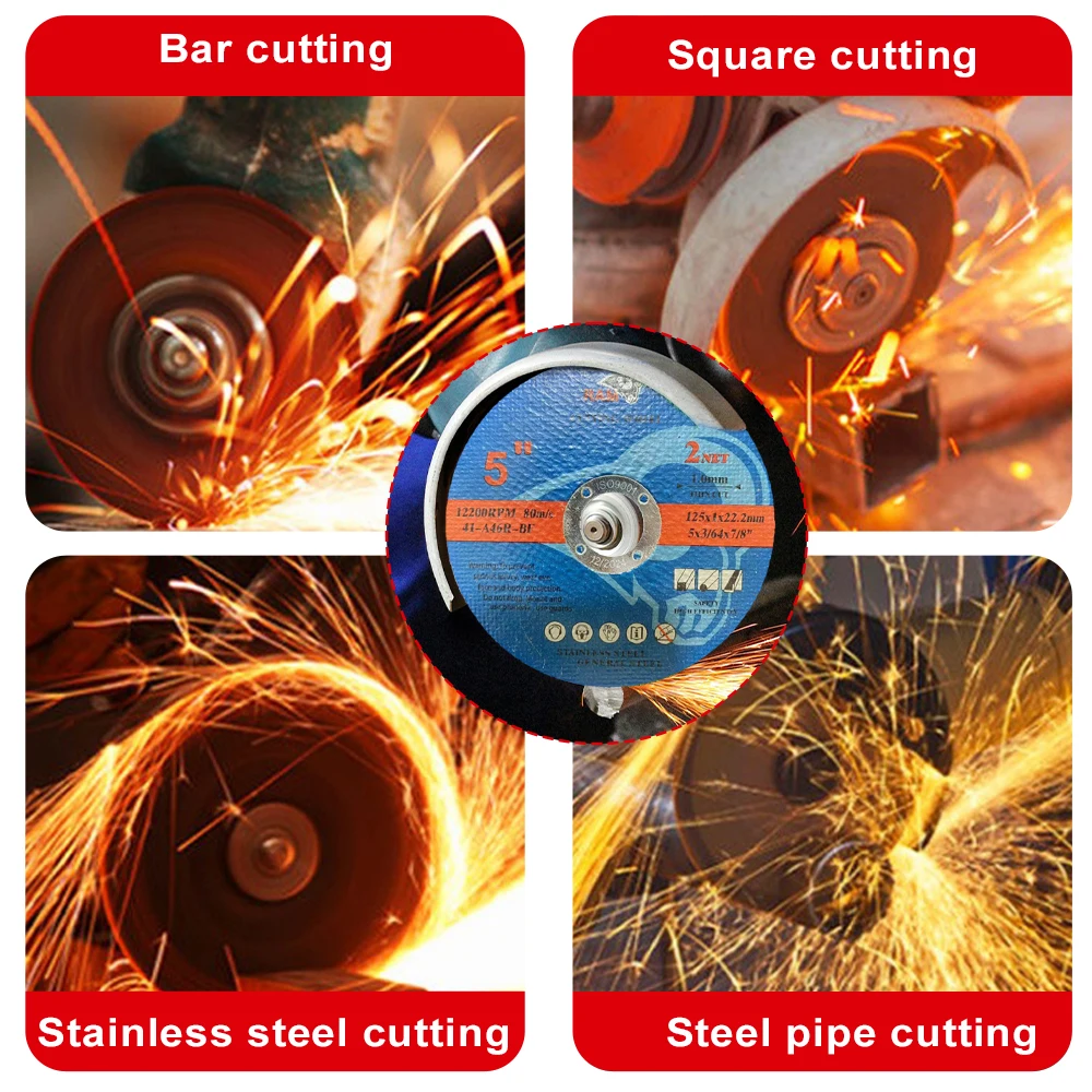 Набор Отрезных Дисков По Металлу 125 Мм — 5/10/25 Шт. Заточные Шлифовальные Круги С