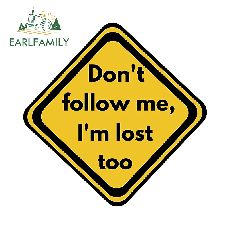 

EARLFAMILY Interestig мультяшный текстовый автомобильные наклейки «Не поток мне дизайн», наклейки, крутые устойчивые к царапинам украшения для кондиционера