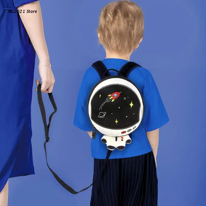 Toddler Backpack with Anti-Lost Harness Astronaut Daypack Detachable Safety Leash for Boys and Girls Age 1-3 Years Old