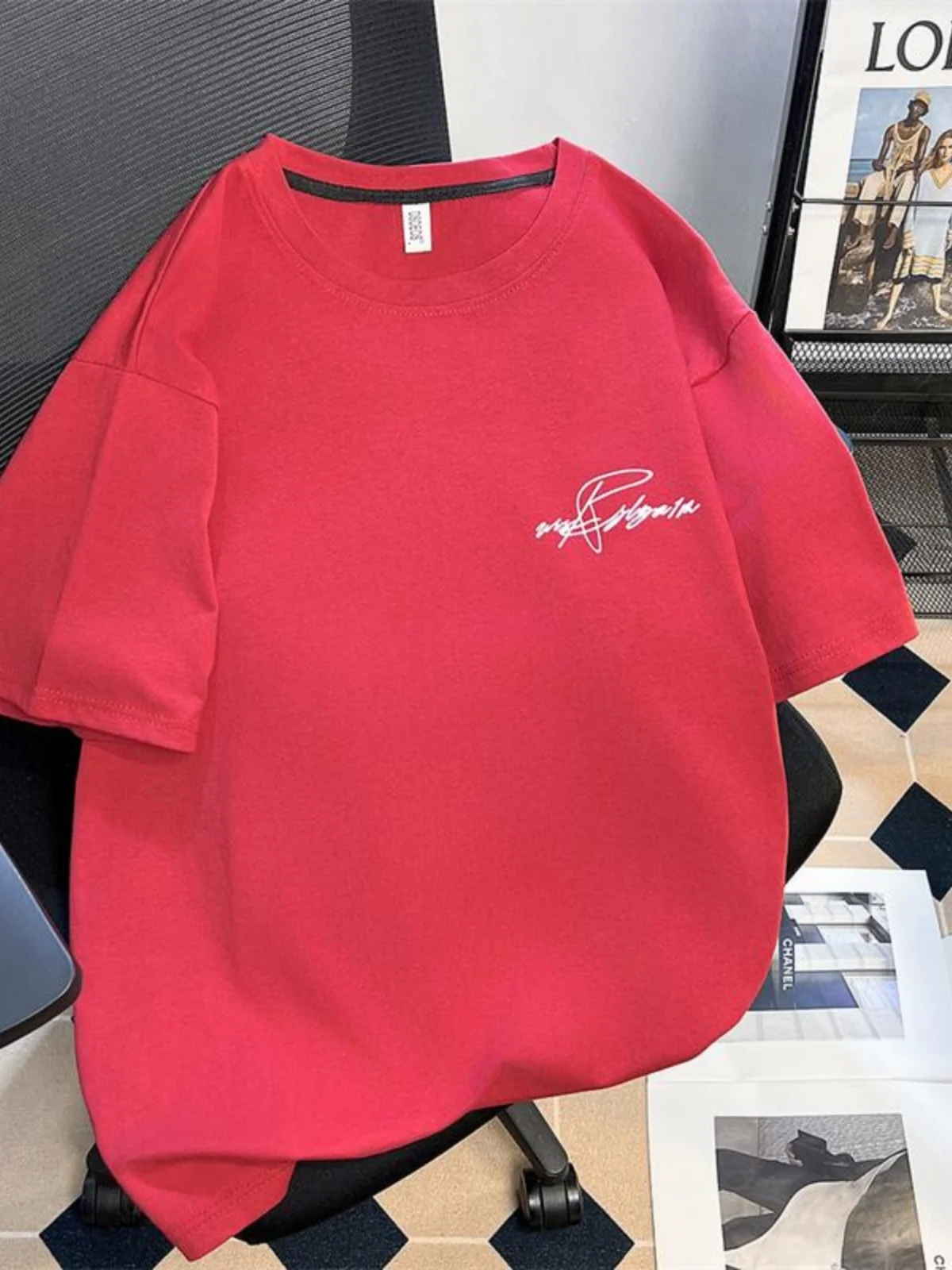 Мужская футболка с короткими рукавами американского тяжелого модного бренда High