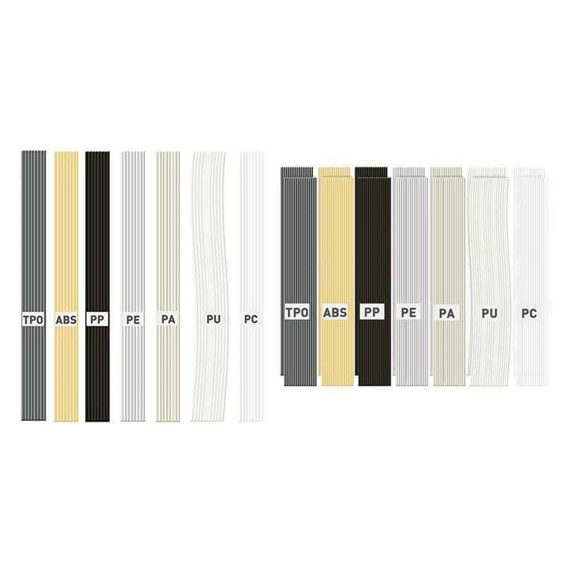 Пластиковые сварочные стержни 7 типов ABS PP PU PE PA PC TPO 13-дюймовый пластиковый