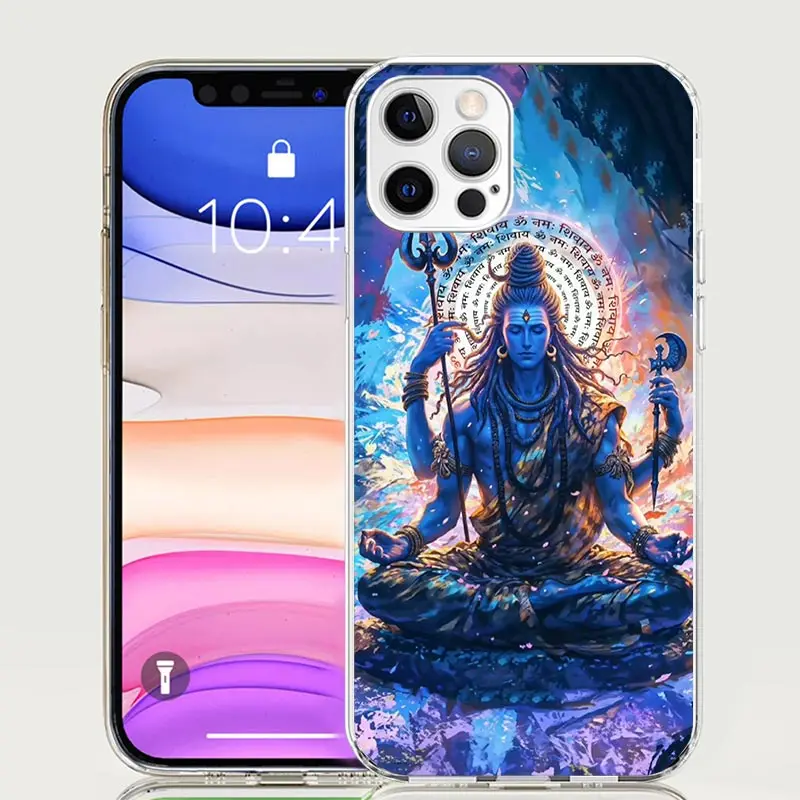 Чехол для телефона Lord Shiva Hindu God Buddha India Apple iPhone 16 15 14 13 12 11 Pro Max XS X 7 + 8 Plus SE с мягким