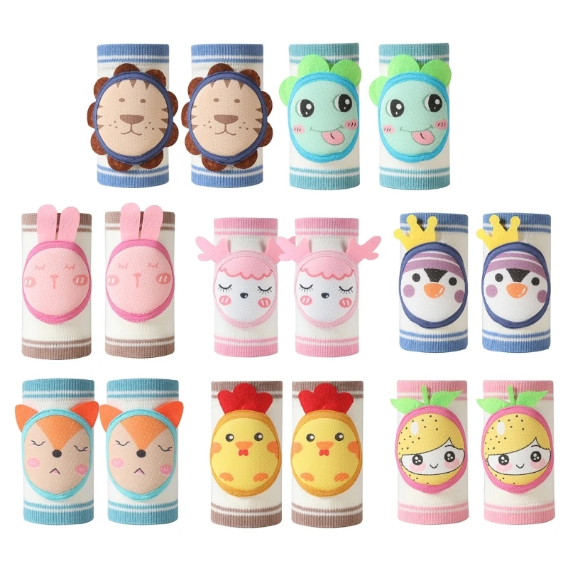 

Baby Knee Pads for Crawling Baby Knee Protectors Breathable Crawling Knee Pads Anti Slip Knee Pads Protective Covers