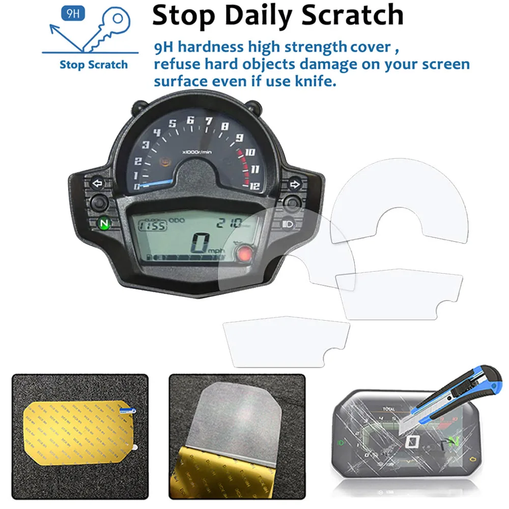 

Motorcycle Instrument Cluster Scratch Protection Film Speedometer Screen Protector For Kawasaki Vulcan s 2015-2020
