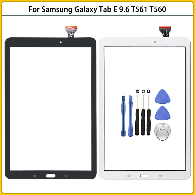 

Сенсорный экран для Samsung Galaxy Tab E 10. 0 Φ T561 T560, сенсорная панель, дигитайзер, датчик, ЖК передний сенсорный экран, стекло, замена