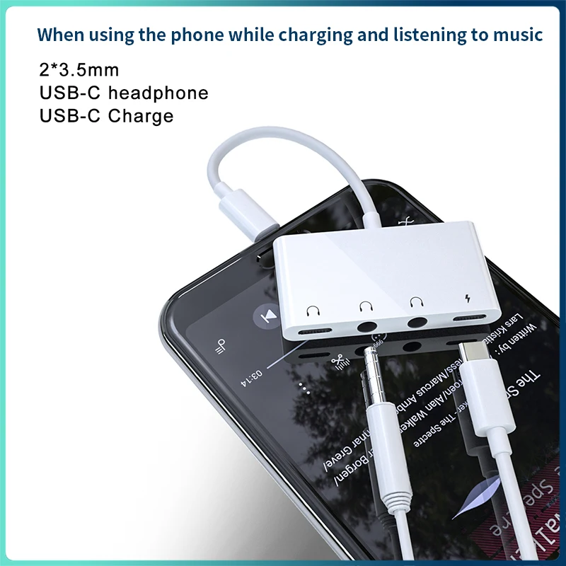 Адаптер для наушников со штекером USB Type-C на 3 5 мм