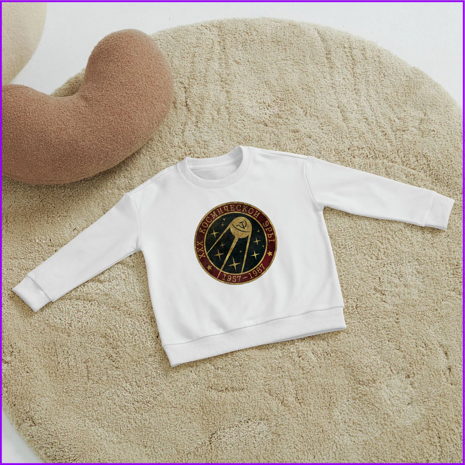 Круглый значок Cccp Юри спутника V01 детские толстовки для мальчиков и девочек