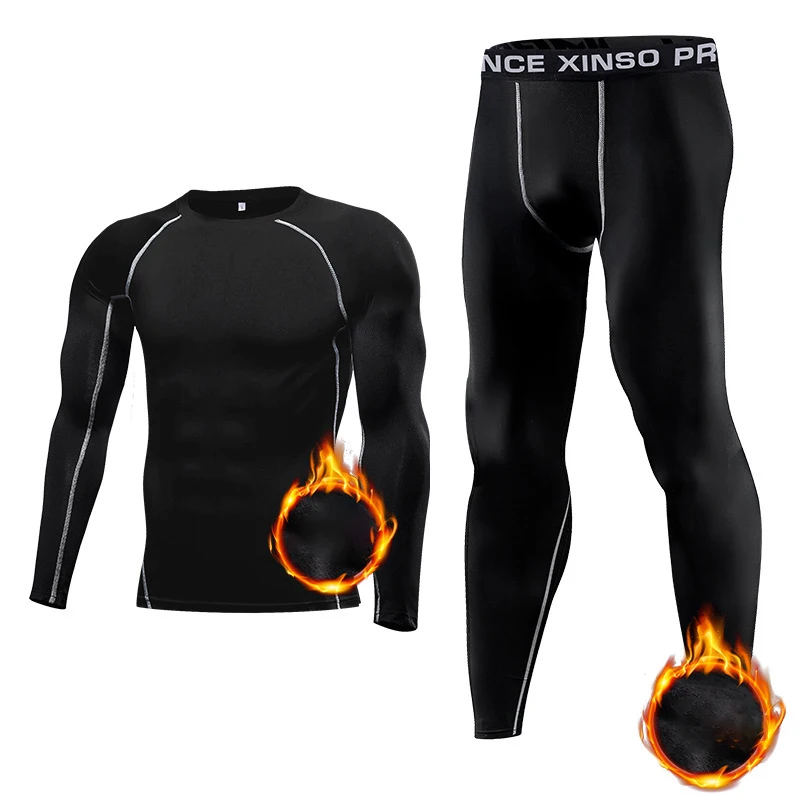 Tight Thermal Underwear Set Men Compression Warm Outdoor Sports Function Breathable Training Cycling Thermo Underwear Long Johns