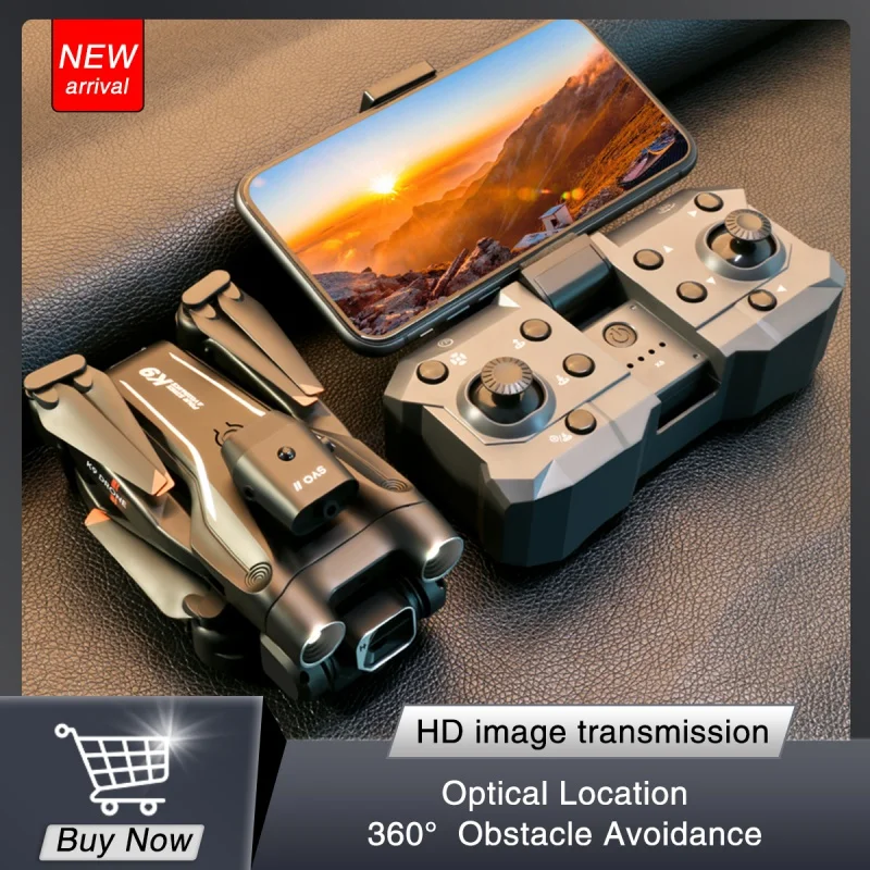 

NEW K9 PRO Mini Drone Professional 4K HD Camera Optical Flow Localization Four-way Obstacle Avoidance Quadcopter Toys Gifts