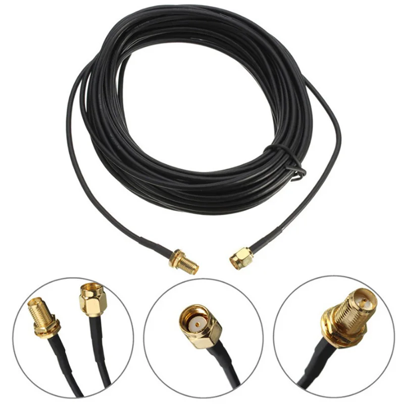 

9M WiFi Antenna Connector RP-SMA Extension Cable Cord Line For WiFi Wireless Router