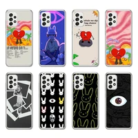 bad bunny soft phone case for samsung a30 a21 s a12 a51 a52 a71 a70 a50 a40 a31 transparent cover