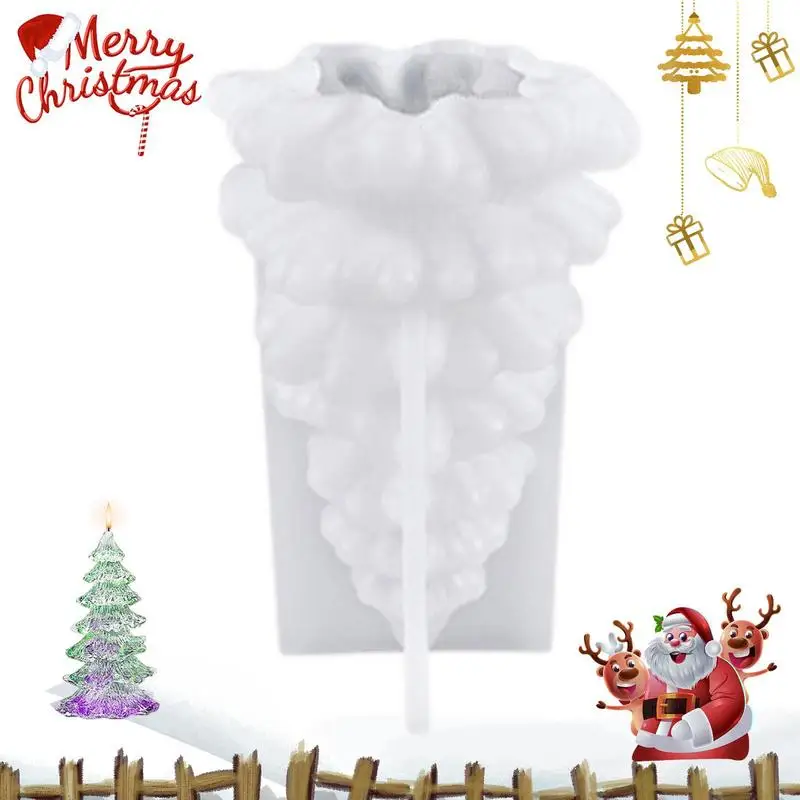 Christmas DIY Silicone Mold | Candle Molds for Candle Making Ideal for Beeswax Lotion Bar Soap Wax Plaster Making