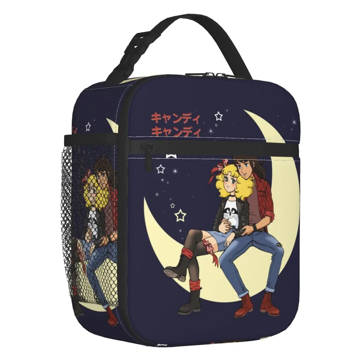 

Candy Candy Cartoon Thermal Insulated Lunch Bags Women Anime Manga Resuable Lunch Tote for Kids School Children Storage Food Box
