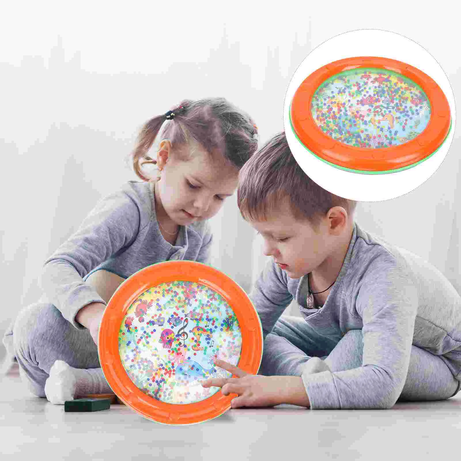 

Percussion Instrument Rain Drum Rayan Toys Kids Kids Hand Drum Tambourine Instrument Puzzle Toy
