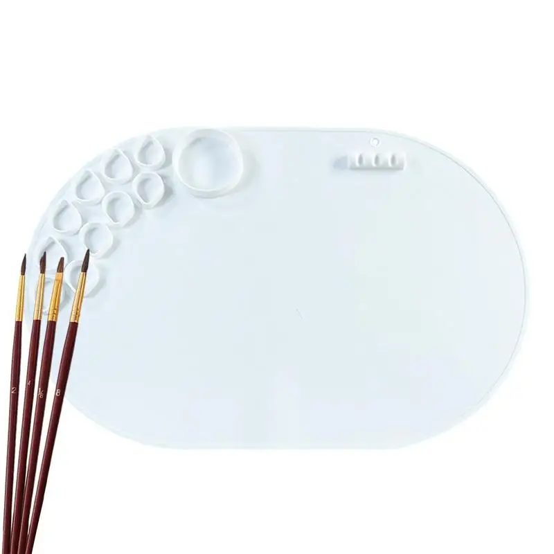 

Kids Silicone Paint Mat Craft Painting Pads Portable Nonstick Drawing Boards Silicone Artist Mat With Cup Collapsible Pad For