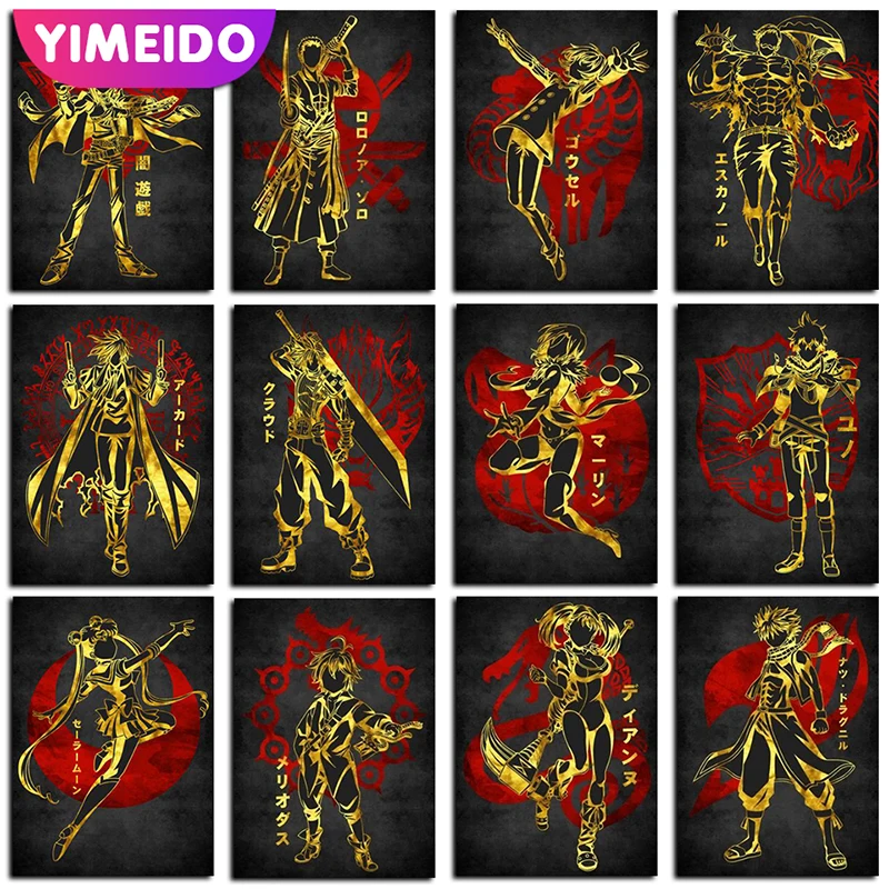 

YIMEID DIY AB Diamond Painting Anime Zipper Bag Diamond Embroidery Kids Cartoon Mosaic Picture Art Cross Stitch Kit Home Decor
