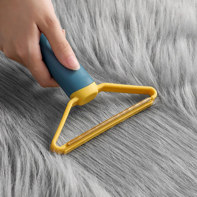 

Fuzz Fabric Shaver Portable Manual Lint Remover Double Side Pet Hair Remover Brush for Woolen Coat Carpet Cleaning Tool