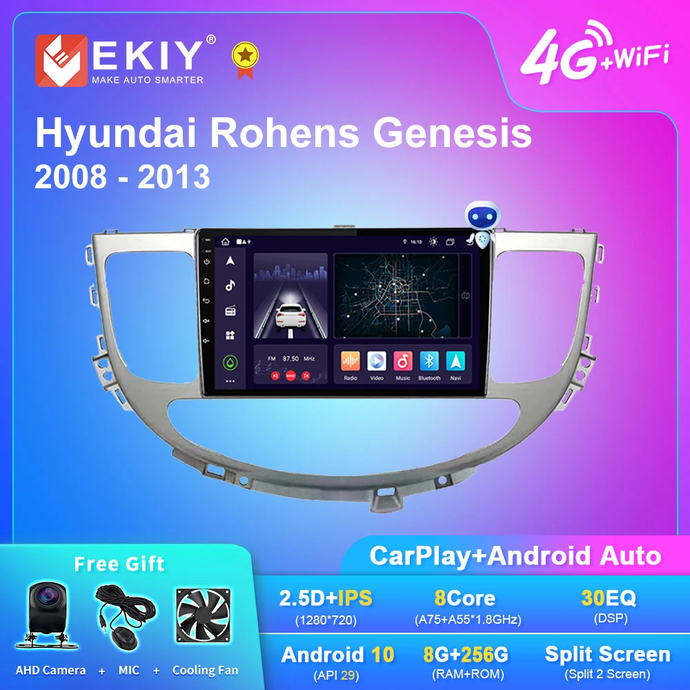 

EKIY X7 Android Car Radio For Hyundai Rohens Genesis 2008-2013 Navigation GPS 1280*720 DSP Carplay Multimedia Player Auto Stereo