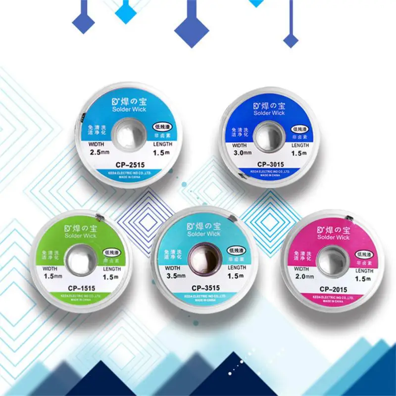 1-3 5 мм оплетка для распайки средство удаления припоя сварочная оловянная