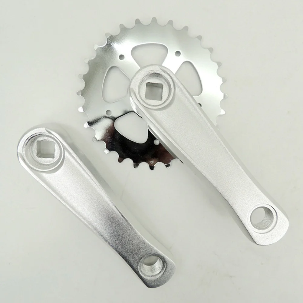 

Brand New Bike Crank Children's Bicycle Crankset Lightweight Single Speed Square Hole Design With 102mm/114mm