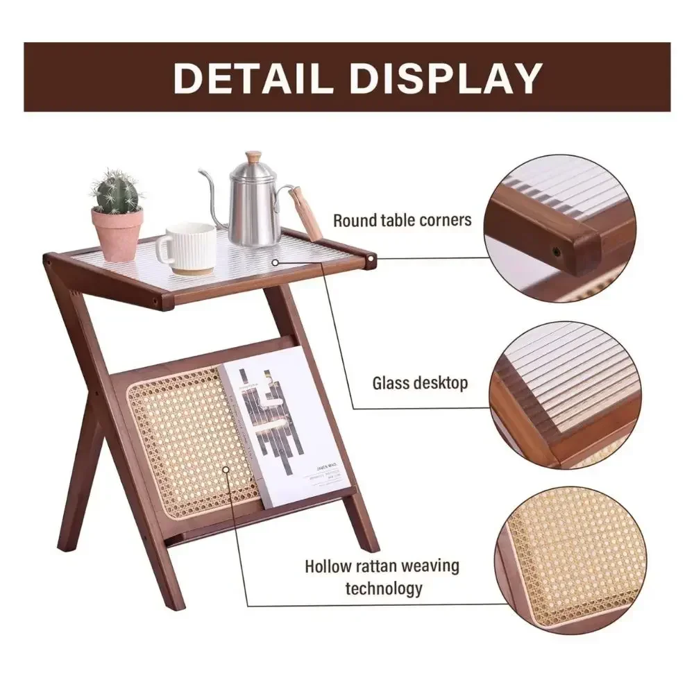 Маленький чайный шкаф стол для комнаты мобильный боковой журнальный столик