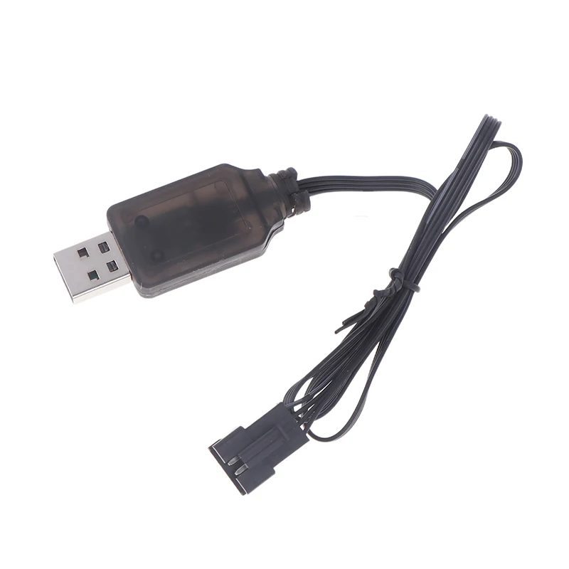 Фото Зарядное устройство USB 7.4V SM-4P (1 шт.) для аккумуляторов RC-моделей DE36W, DE65, HM202, EC08, EC16, а также для электрических гелевых бластеров M416 - TOY №4