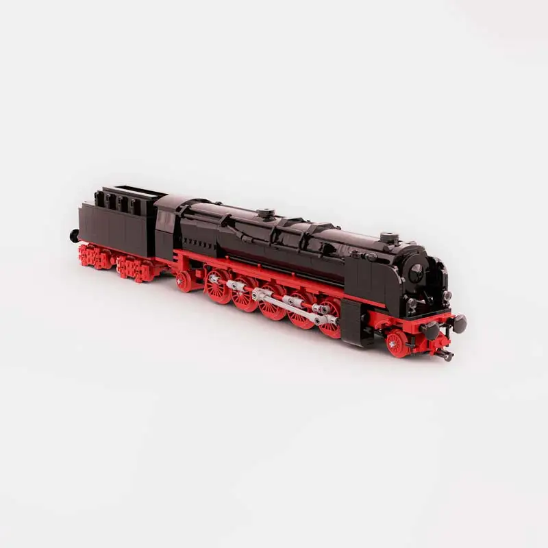 Конструктор MOC 138 BR45: Моторизованный паровоз в стиле ретро (Германия, Европа), модель 2-10-2, для тяжелых грузовых перевозок, для взрослых (art.: 3920dade43859) - 3920dade43859