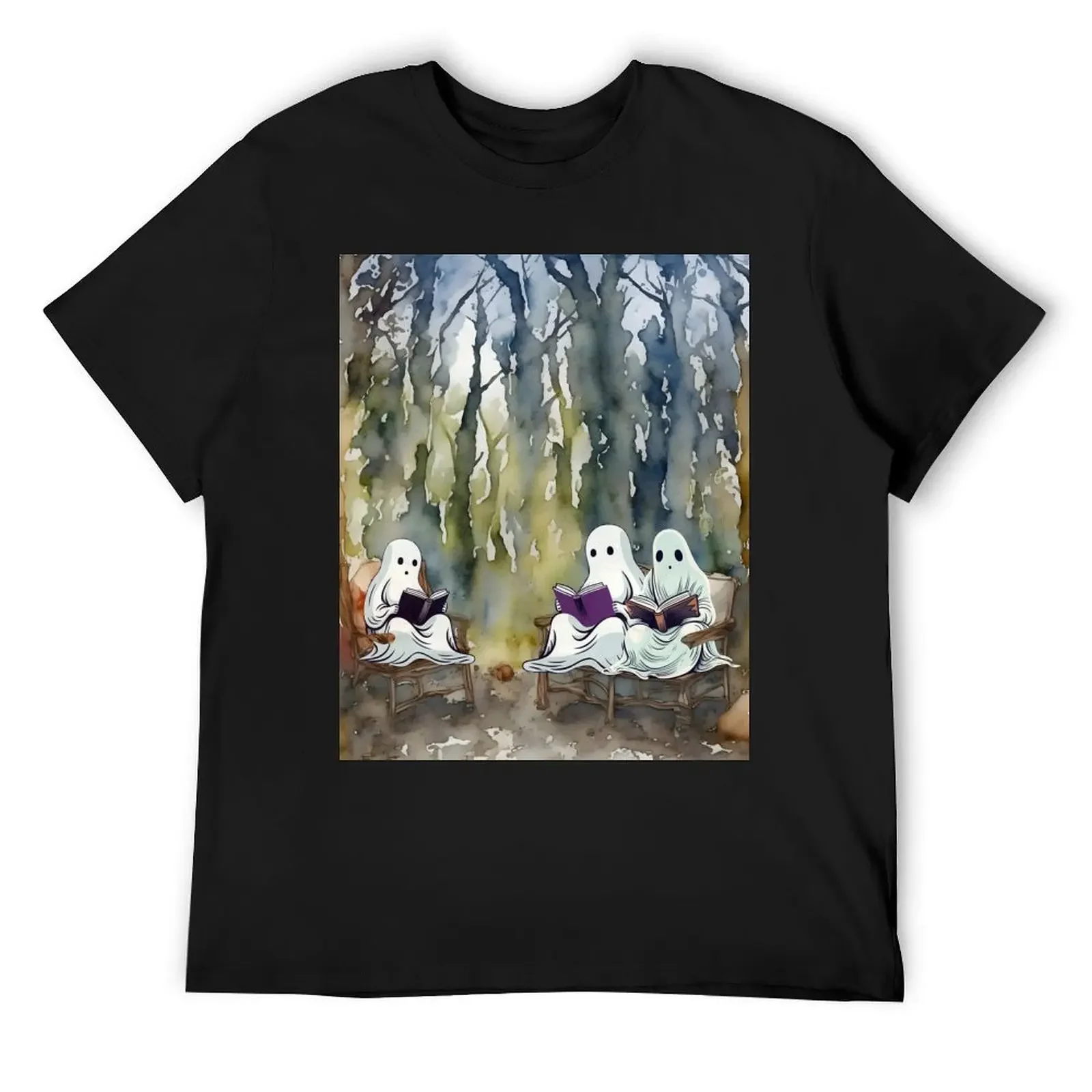 Футболка Afterlife Book Club Meeting-Duchs Reading Books по индивидуальному заказу белые черные