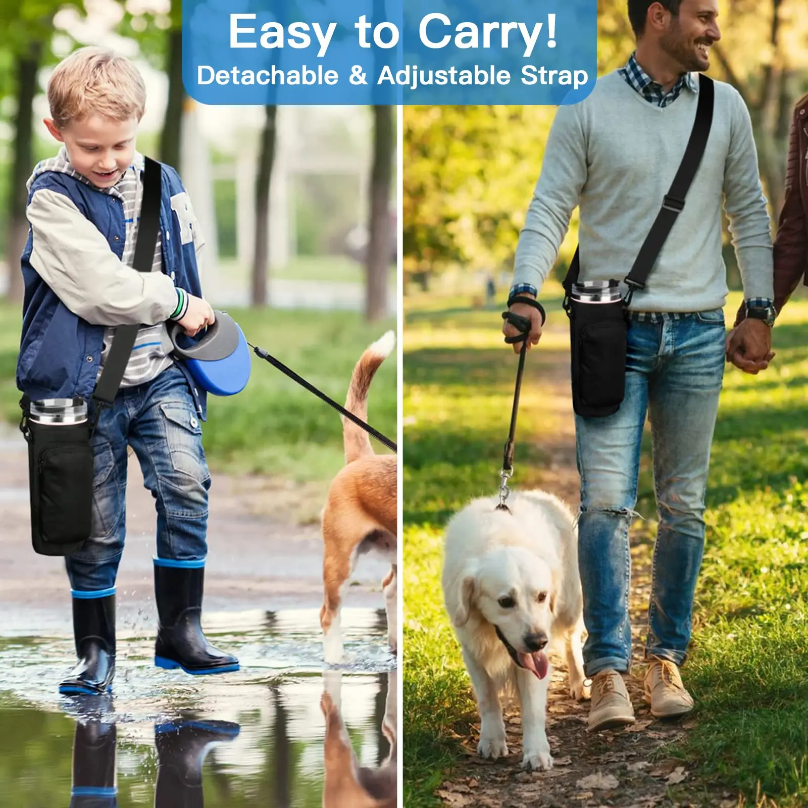 Держатель для бутылки с карманом телефона простой современный стакан Stanley