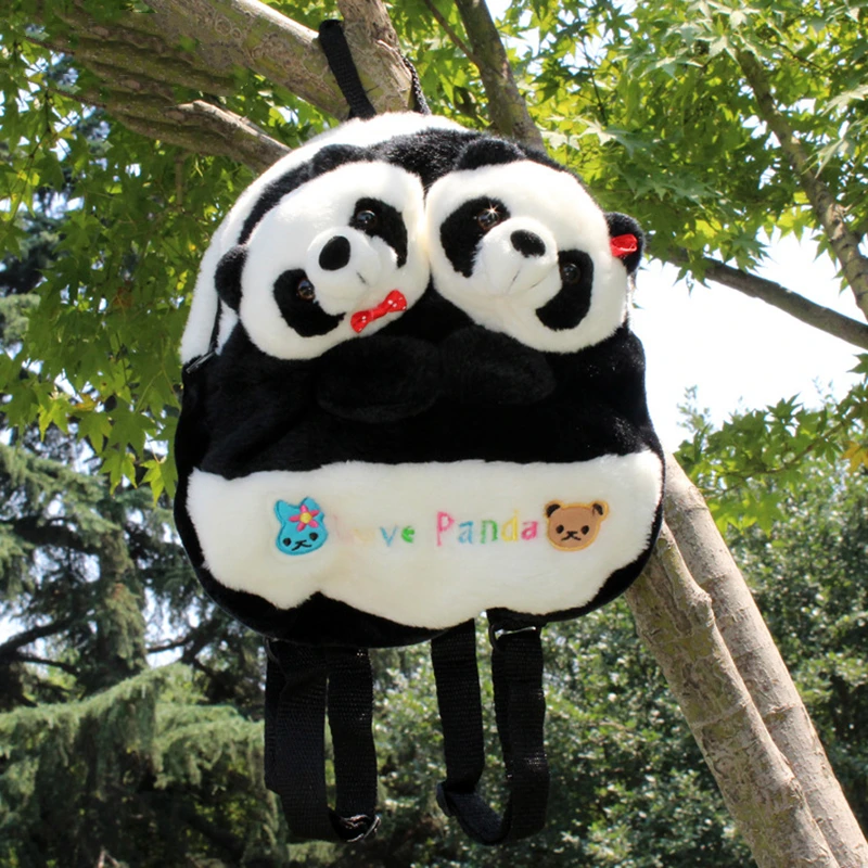 Children Panda Backpack Baby Boy Girl Bags Pupil Cartoon Cute Backpack Outdoor Travel Backpack Gift