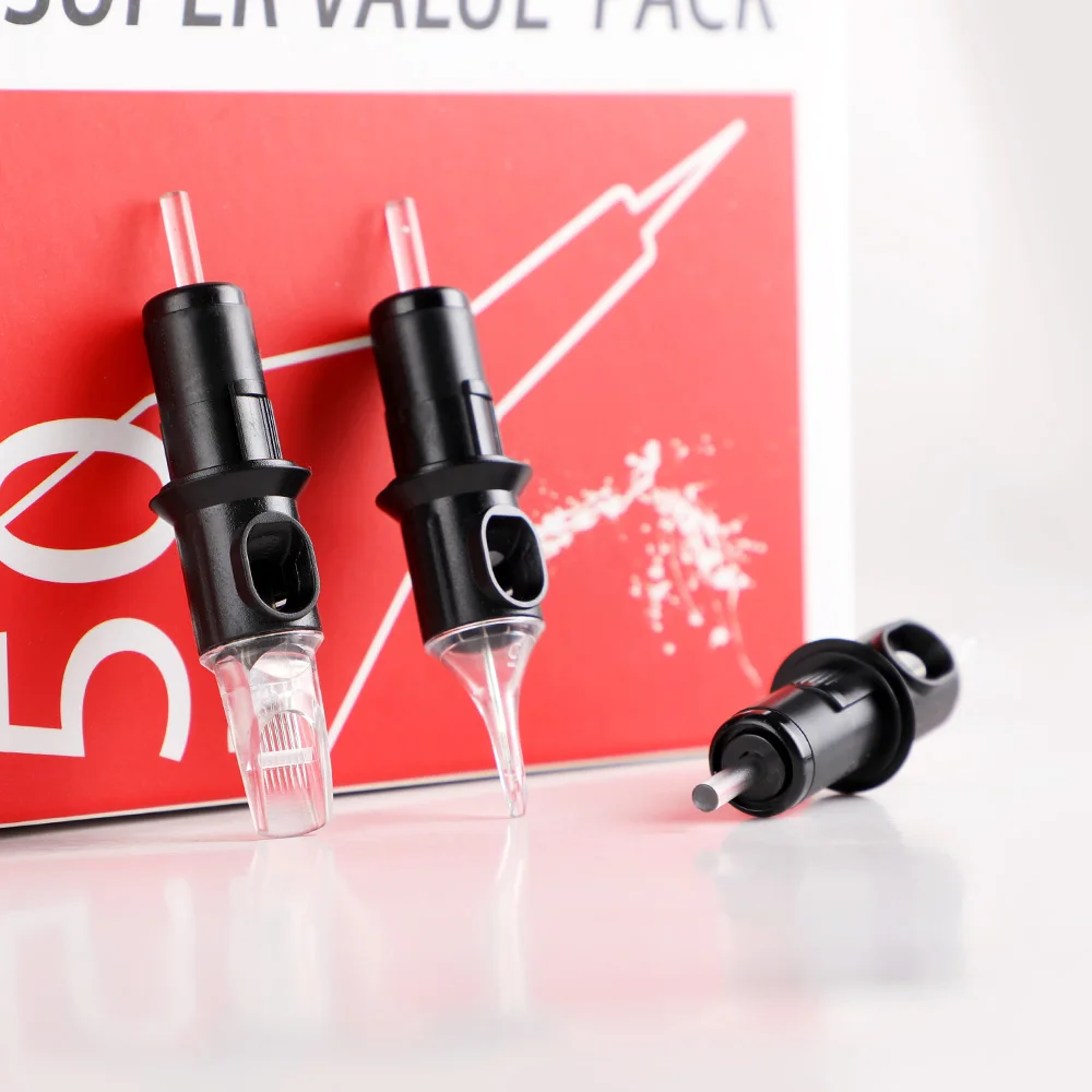 20 шт. одноразовые черные иглы для татуировок 0 30/0 35 мм