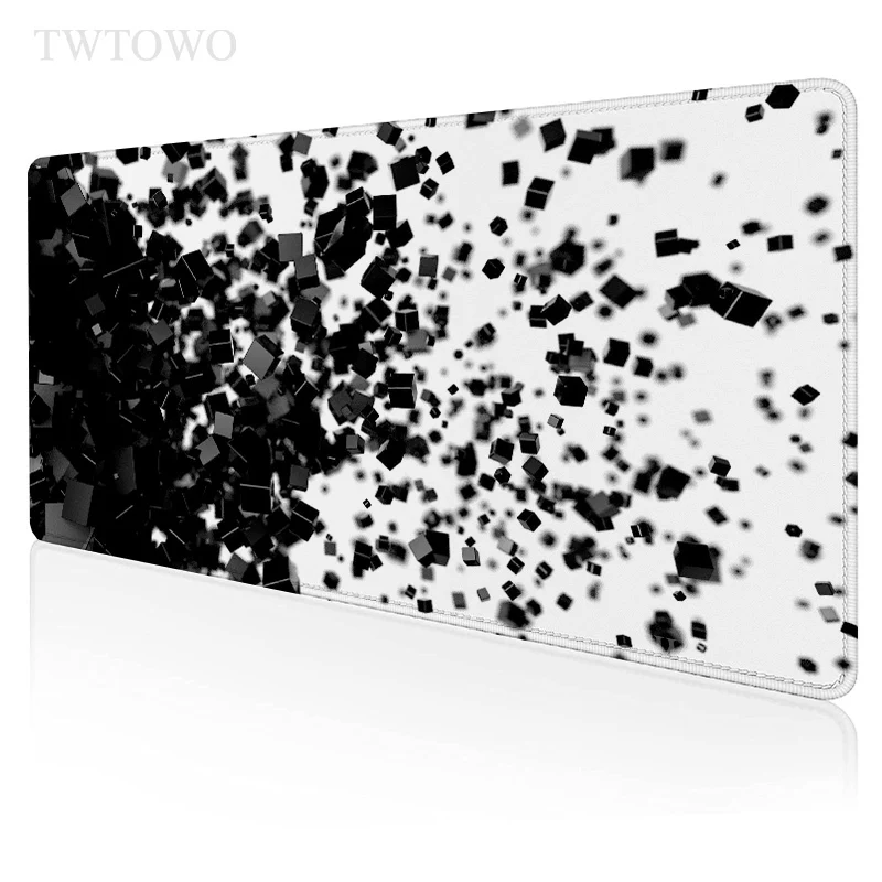 

Black And White 3d Mousepad Computer HD XXL keyboard pad Desk Mats Office Natural Rubber Carpet Soft Mouse Mat Desktop Mouse Pad