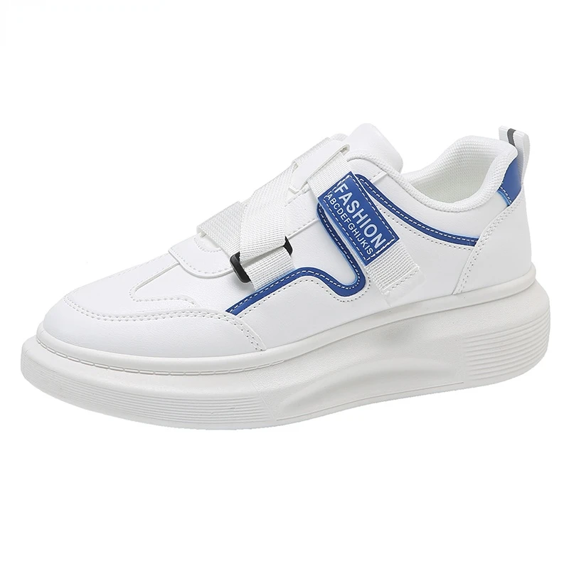 

White Shoes Spring Fashion Women Vulcanize Shoes Blue Sneakers Outdoor Walking Female Adult Breathable Casual Shoes New A1-96