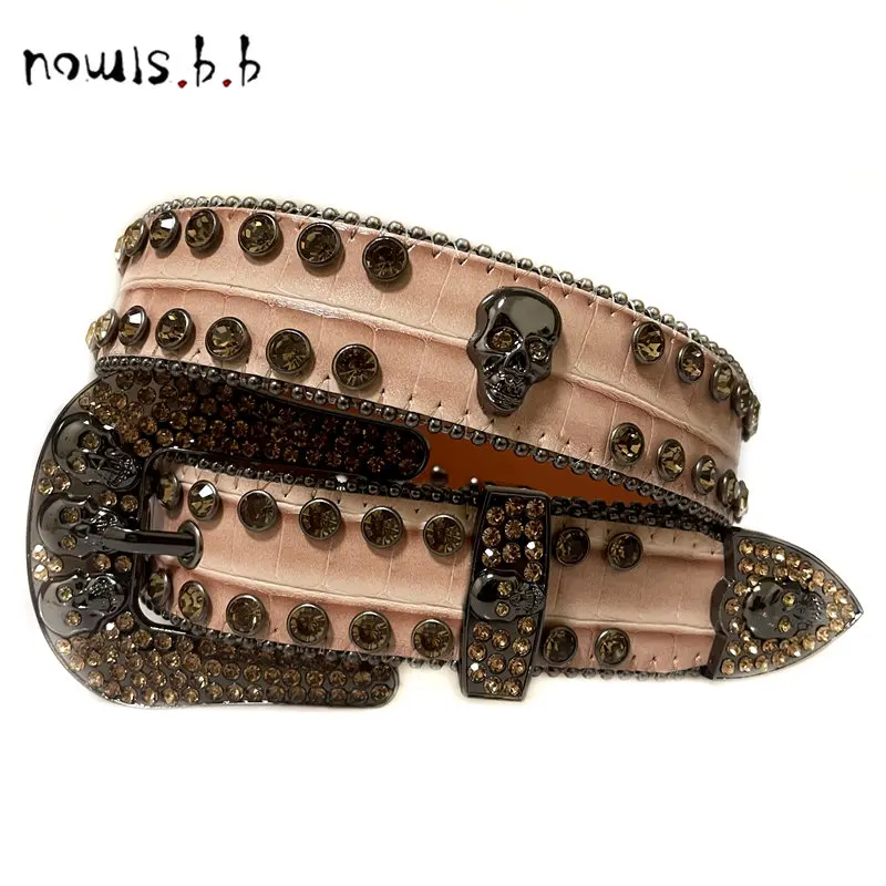 

Ремень с кристаллами для мужчин и женщин, Y2K