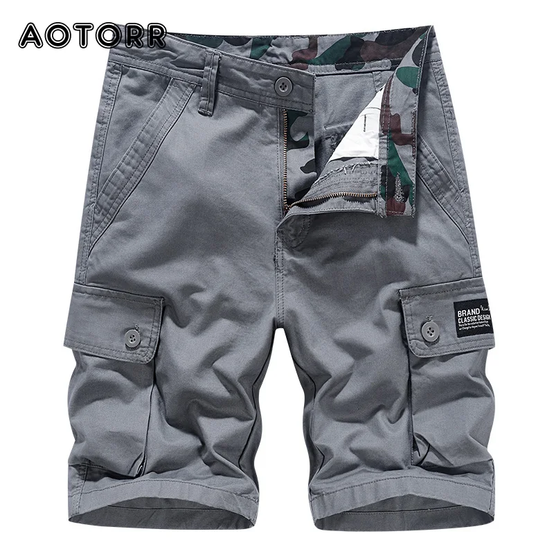 

Men Summer New Tactical Cotton Cargo Shorts Men Casual Breeches Bermuda Shorts Men Fashion Pants Camouflage Beach Shorts 29-38