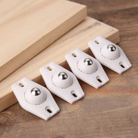 4pcs self adhesive furniture universal rollers rotating storage box caster ball trash can bottom stainless steel wheel pulley