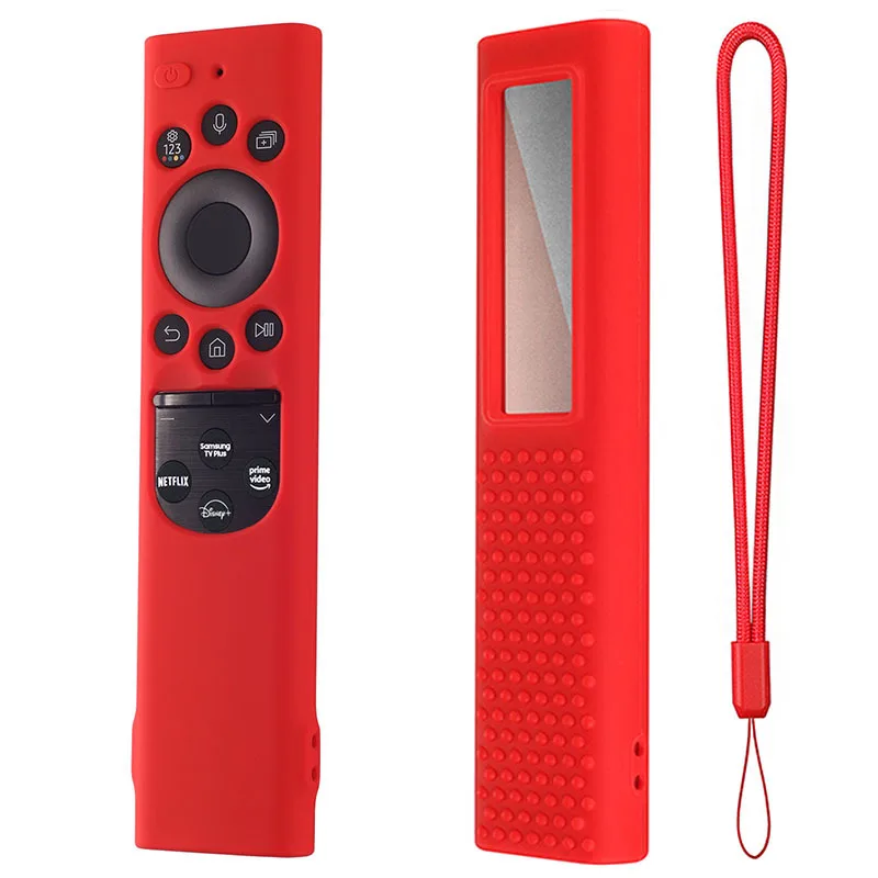 

Silicone Smart Tv Remote Control Case Anti-slip Dust Proof Cover For 2023 Samsung Tm2280ecobn59 Solar Remote Control Accessories