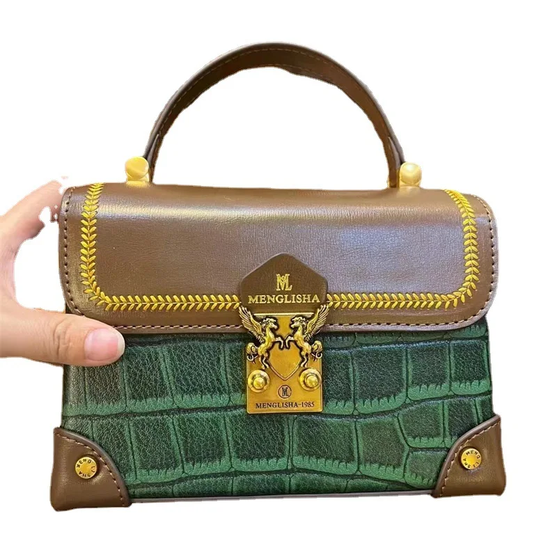 Luxury Pegasus Latch Box Bag Women's Handbag 2023 New Advanced Stone Wallet One-shoulder Satchels Sac
