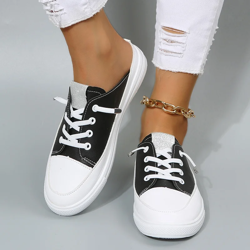 

2022 Summer New Women Casual Fashion Flat Shoes Walking Vulcanize Shoes Female Lightweight Sneakers Ladies Cute Slippers Sandals