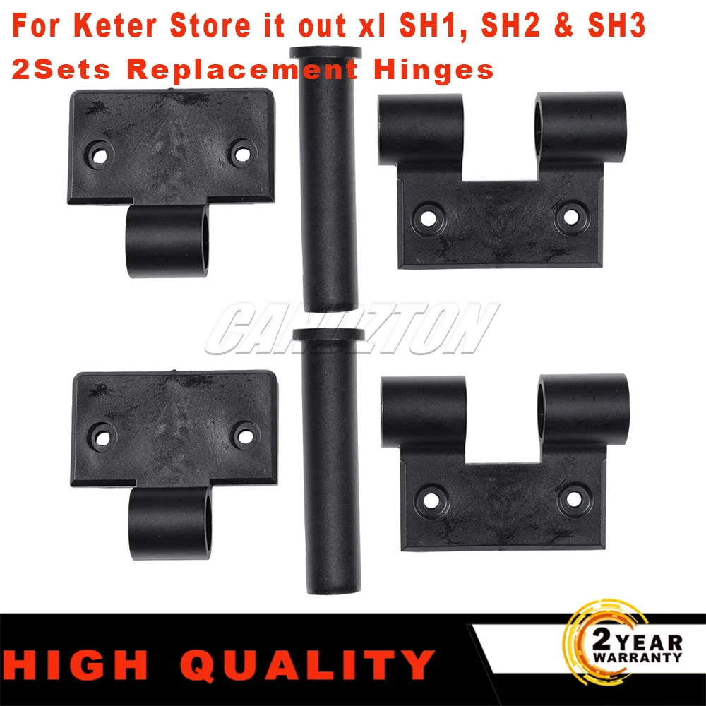 Фото Сменные черные петли для Keter Store It Out XL SH1 674644 SH2 674645 SH3 674646, 2 шт., новые автомобильные аксессуары. №1