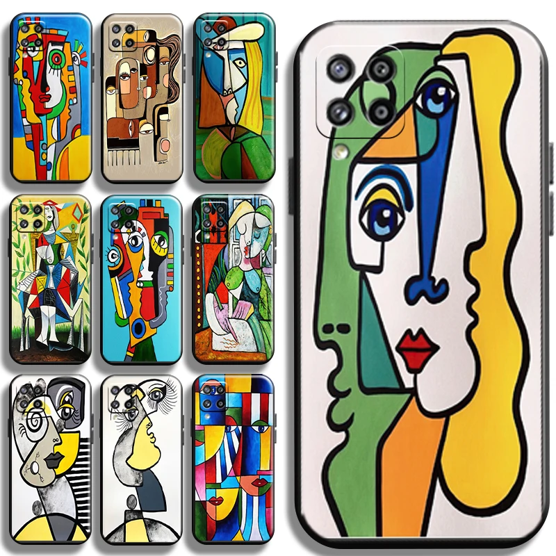 

Picasso Abstract Art Painting For Samsung Galaxy A21 A21S Phone Case TPU Back Carcasa Shockproof Cases Liquid Silicon Cover