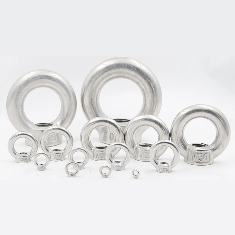 

A2 304 Stainless Steel Ring Nut Lifting Eye Nuts M3 M4 M5 M6 M8 M10 M12 M14 M16 M18 M20 M24 M27 M30