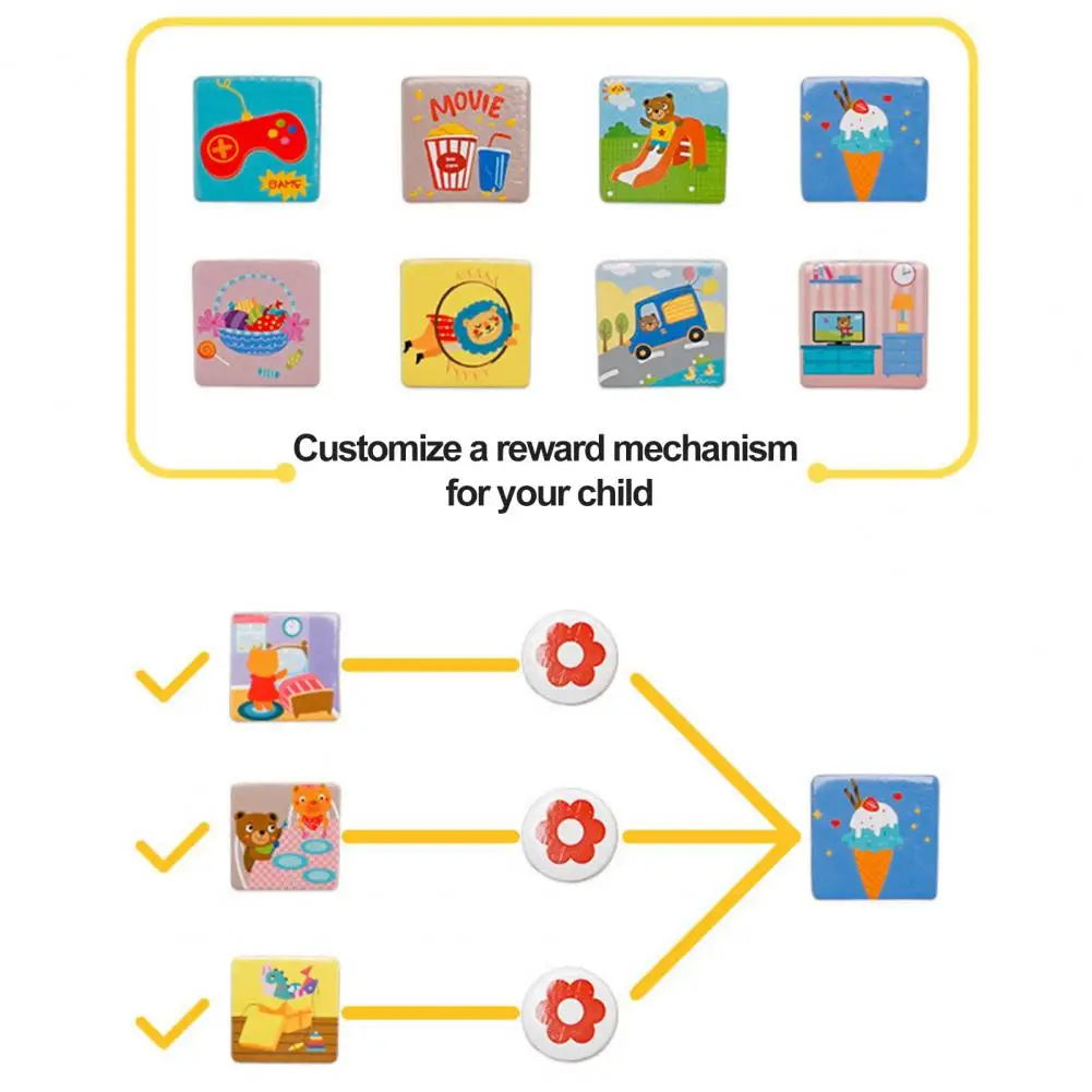 

Interactive Reward System for Children Tasks Children's Good Behavior Reward Stickers Encourage Guide Decorate with Red for Kids