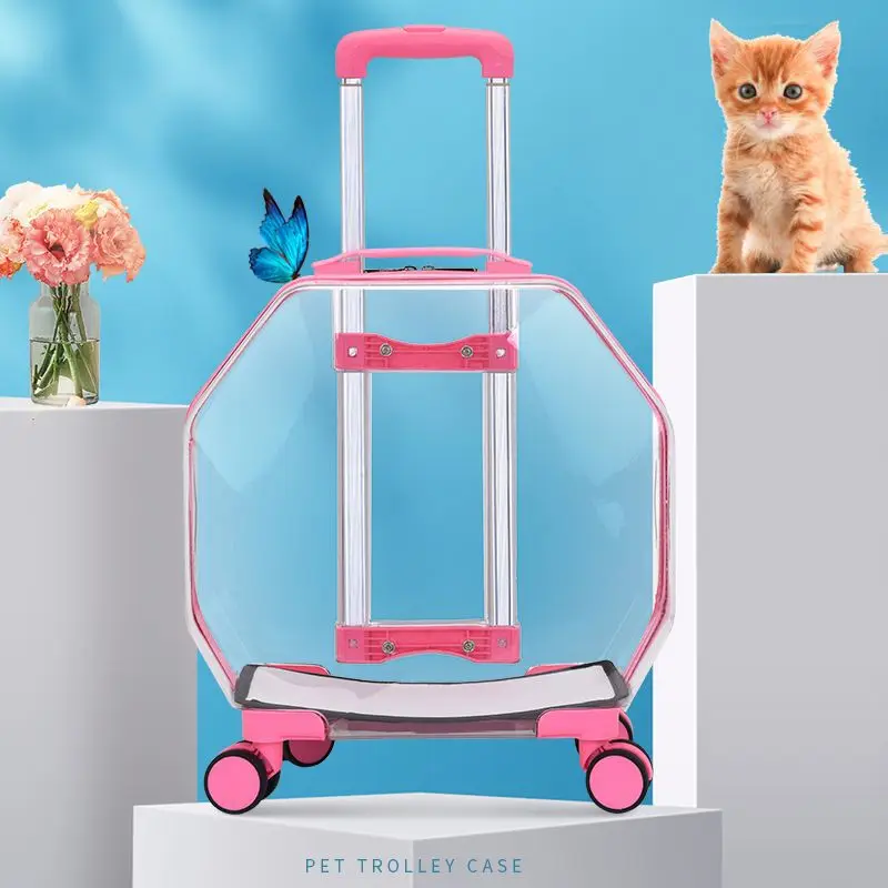 Прозрачный чехол с окошком для кошек и собак акриловый Дорожный Чехол улицы