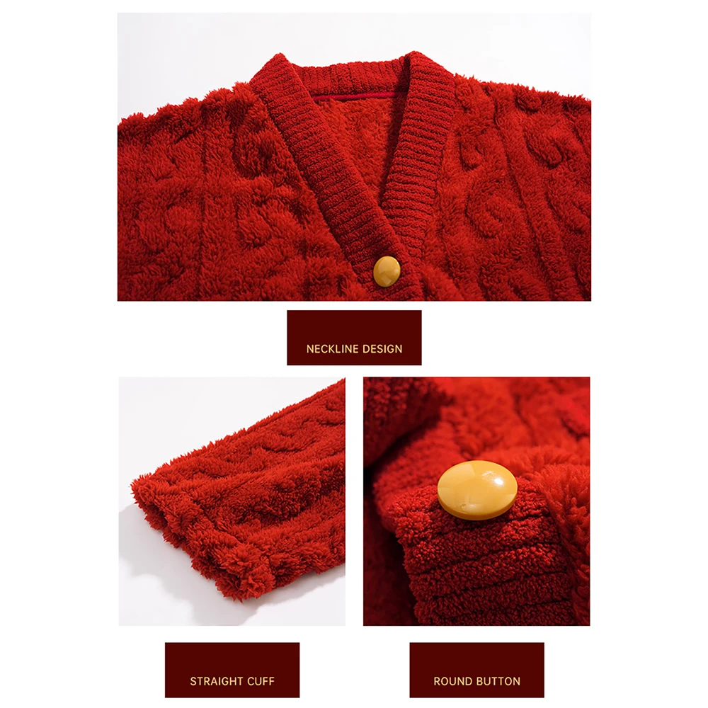 Luxury Wedding Solid Women's Home Clothes Christmas Pajama Sets for Women Winter Men Flannel Thick Warm Female Pajamas Pyjamas