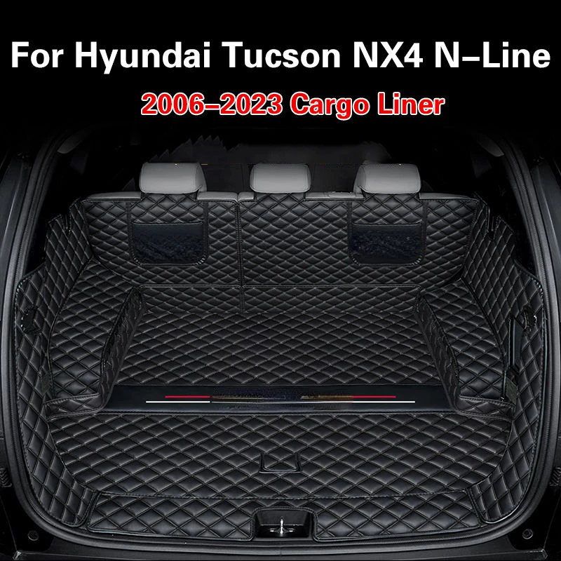 

Для Hyundai Tucson NX4 N линия коврик для багажника 2006-2023 подкладка для груза полный корпус украшение салона автомобиля специальные аксессуары Стайлинг