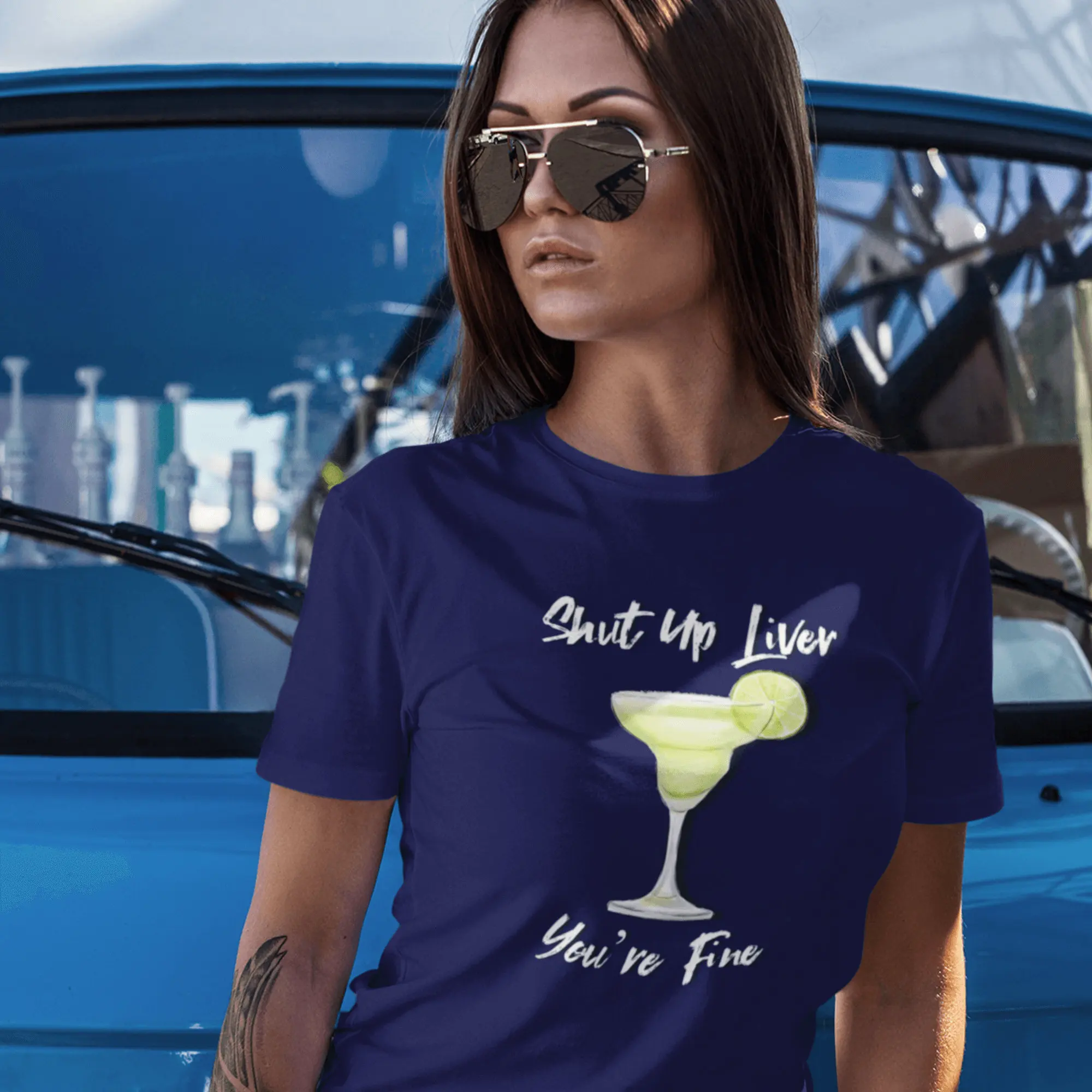 Любимая женская футболка Shut Up Liver