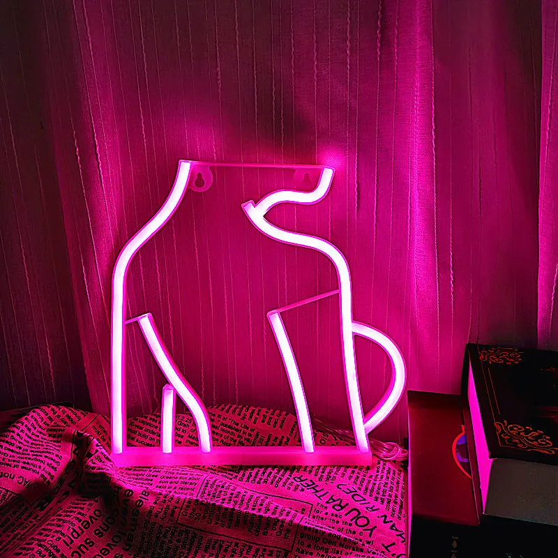 Sexy Naked Girl Led Neon Sign Light Female Model Acrylic Atmosphere Lamp Wall Art Pub Hotel Cocktail Recreational Decoration images - 6