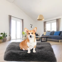 fluffy plush dog cushion winter warm dog beds for dog cat sleeping pet kennel mat removable dog pad blanket soft large dogs bed